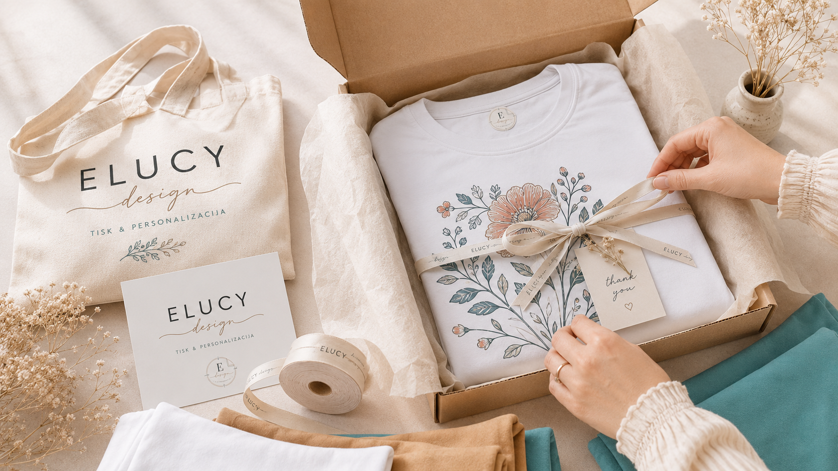Elucy Design darilni in tiskani izdelki v premium postavitvi